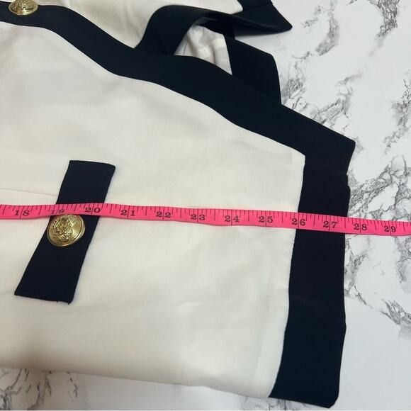 NWT Alexia admor emele blazer ivory black Sz m - Picture 6 of 9